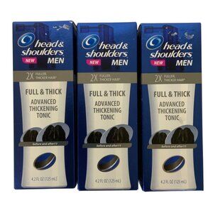 Head & Shoulders Men Advanced Thickening Tonic 4.2 Fl Oz Each Set Of 3